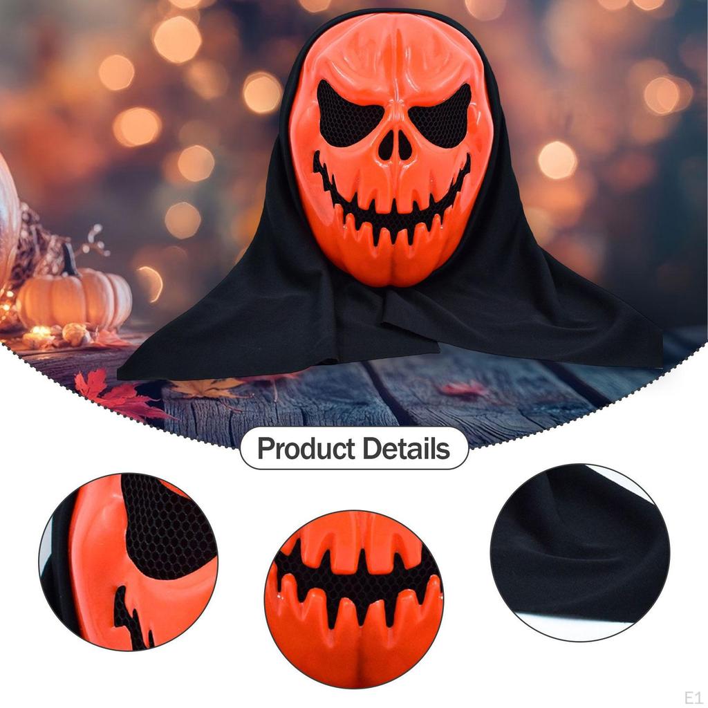 Halloween Pumpkin Head Props,Scary,Costume Party Accessories,for Masquerade