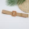 Waist Weave Rope Square Buckle Women Belt Dress Long Shirt Decorative Belts