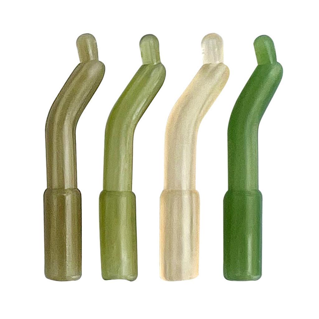 50 Stück/Packung Angelhaken Vorfachschläuche Weiche Karpfenangelhaken-Hülse Langlebiger Angelschlauch Karpfenangelzubehör-Set