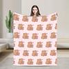 Cute Capybara Blankets  Flannel Awesome Warm Throw Blanket for Coverlet Decoration