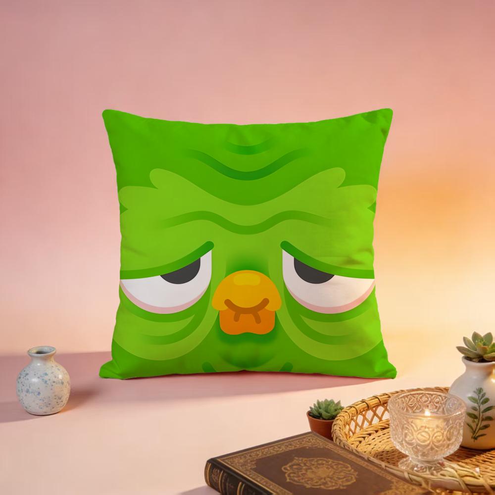 Popular DDuolingoed Cushion Cover Premium SkinFriendly Pillow Case MultiPurpose for Home Office Travel