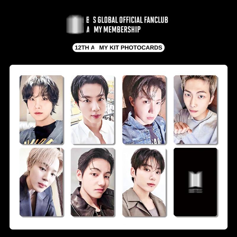 BTS Global Official Fanclub ARMY Membership 7pcs Photocard Set Cute Member Lomo Cards Kpop Fan Collection Gift
