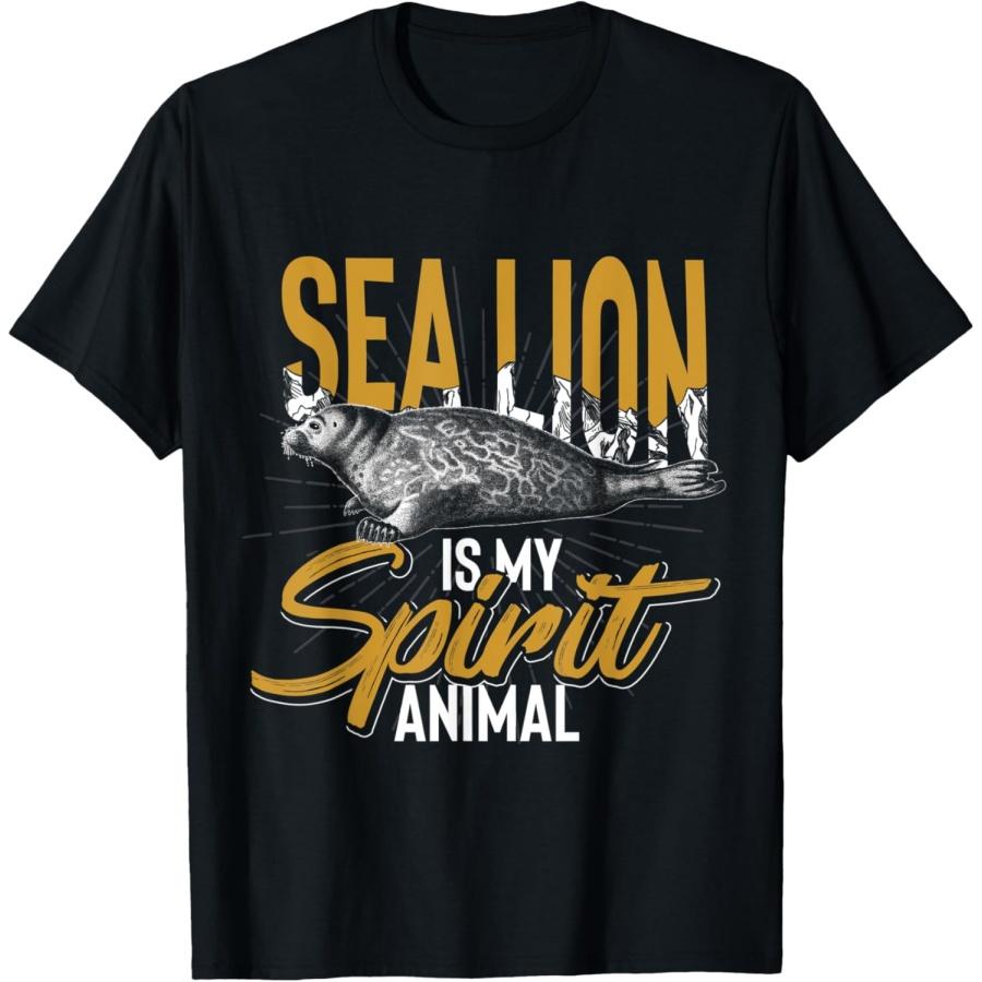 Sea Lion Is My Spirit Animal Sea Lion T-Shirt(1) S