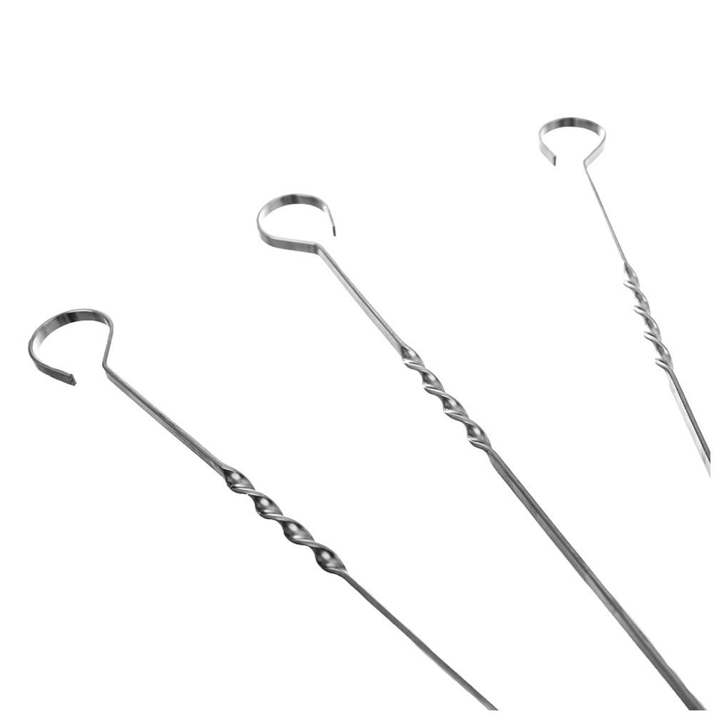 10x Steel Skewers Steel Skewers for Grilling Skewers 38.5