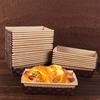 Wedding Bakery Baking Rectangle Kraft Cake Liner Paper Loaf Pans Toast Box Bread Tray