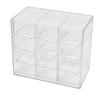 Transparent Multi-Grid Jewelry and Contact Lens Storage Box - Dustproof Display Organizer