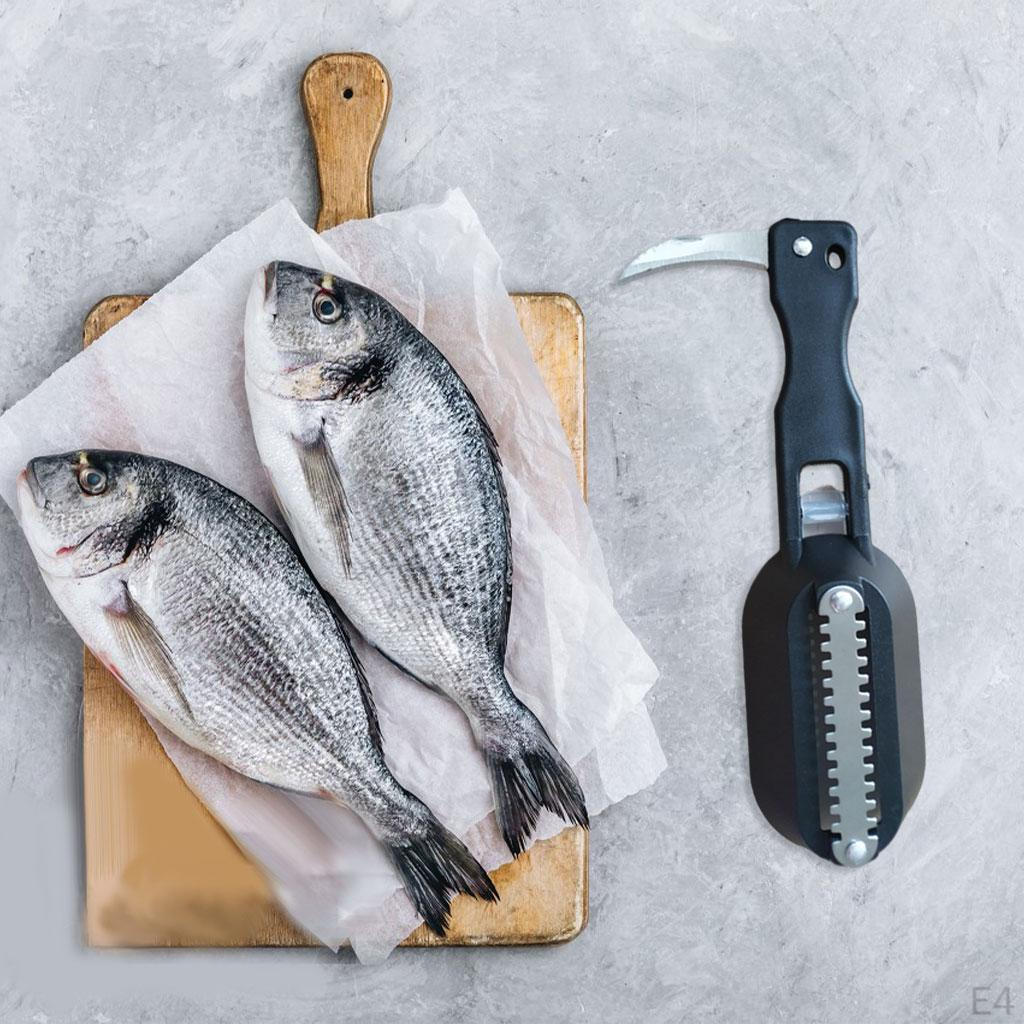 Easy Remove Fish Scaler Skin Brush Scraping Fishing Fast Cleaning for Home and