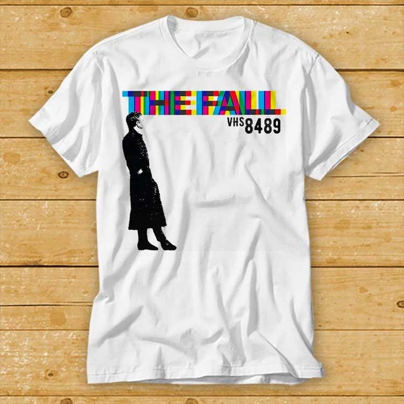 

230 г/м² 100% хлопок Футболка The Fall Vhs8489 Культовый фильм Ретро Винтаж Топ Футболка 2471 2XL белый