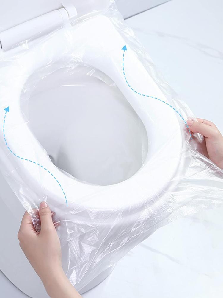100 PCS Travel Disposable Toilet Seat Cover Individually Wrapped Fit for Kids Potty Training and Adult, Road Trips, Airports,Hot