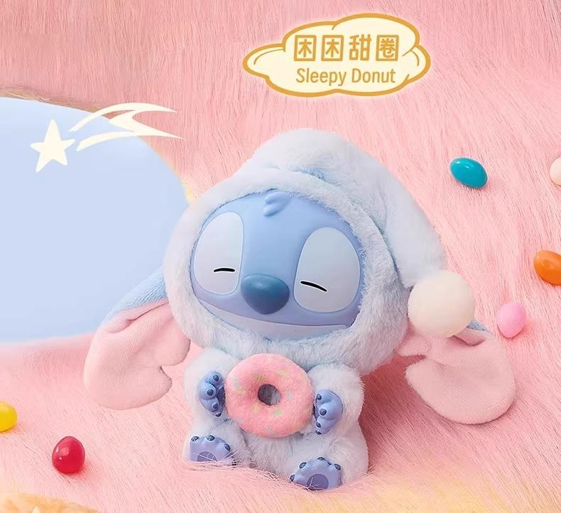 2026 Stitch Eat Something Before Sleep Series Plush Dolls Pendant Cute Doll Ornament Surprise Toys Gifts