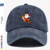 Adjustable Christmas Baseball Cap with Santa and Reindeer Print  Festive Holiday Hat for Men  Women Perfect for Parties Gift