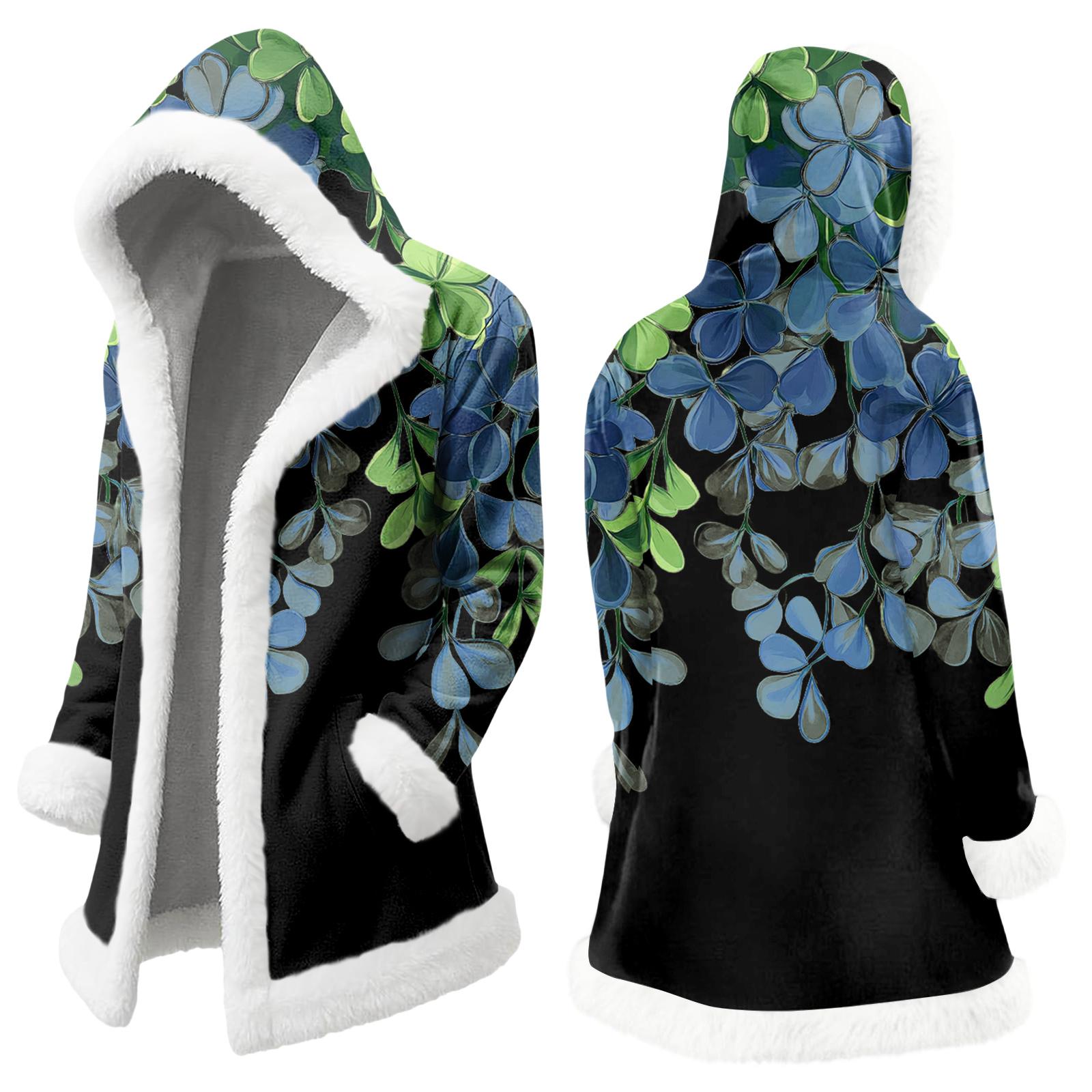 

Унисекс Повседневный И Модный Плюшевый Воротник С Капюшоном С Длинным Рукавом St. Принтованная куртка Патрика XXL