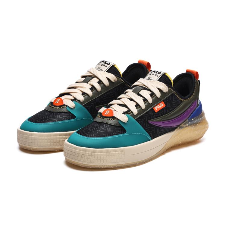 Fila Mix Dragon Scale Low-Top Sneakers Men Sneakers Duck-Blue F12M313201FBT