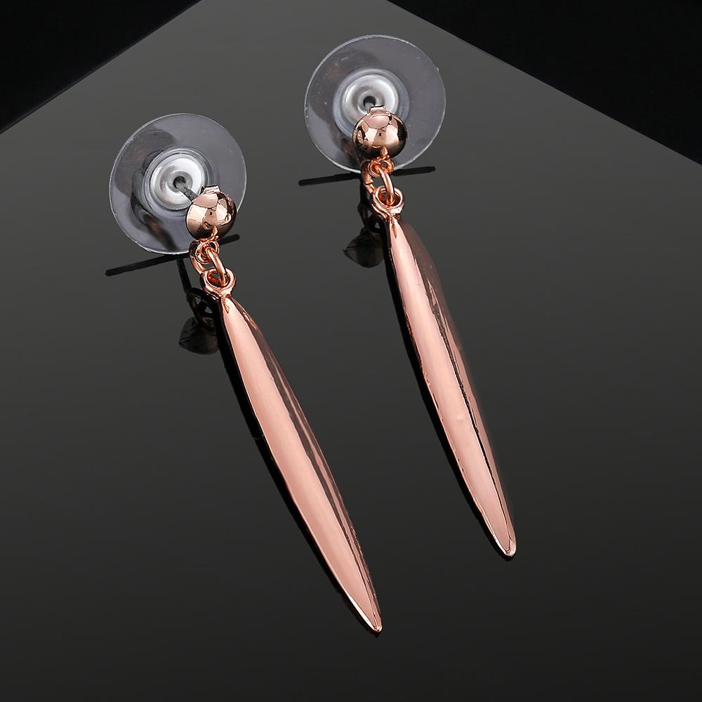 

Дизайнерские серьги-подвески Estele с покрытием из розового золота для женщин