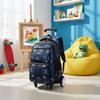 Large Capacity Rolling School Backpack Lightweight Kids Trolley for Students, Travel Black