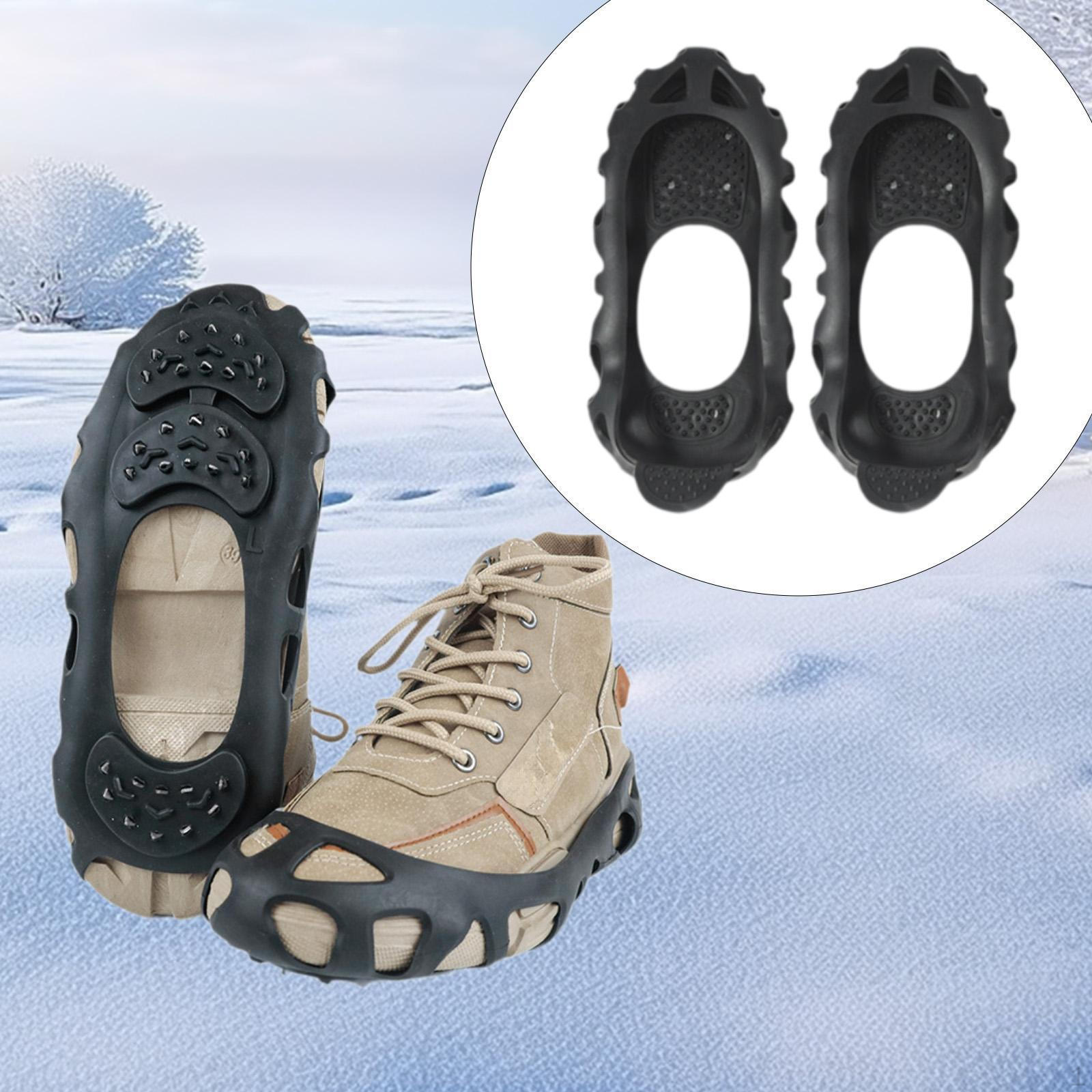 Кошки для обуви для снега и льда Grippers Нескользящие легкие тяговые шипы Climbing Rainy S