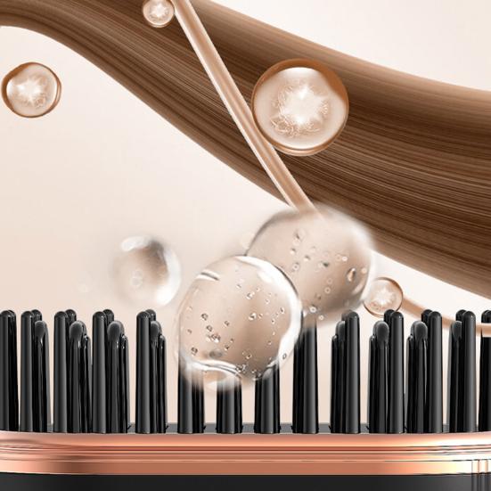 Mini kartáč na žehlení vlasů 3 nastavitelné teplotní režimy Dobíjecí Přenosný Cestovní Lehký Rychlé nahřívání Horký hřeben Elektrický kartáč na úpravu vlasů