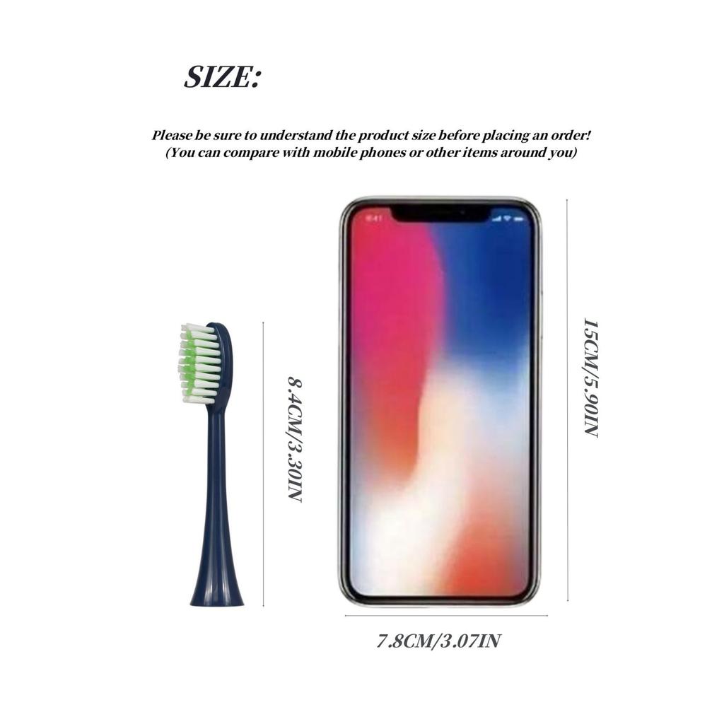 Ersatz-Elektrozahnbürstenköpfe DuPont Borsten Kompatibel mit Philips Professional Elektrozahnbürstenköpfen Bürstenköpfe