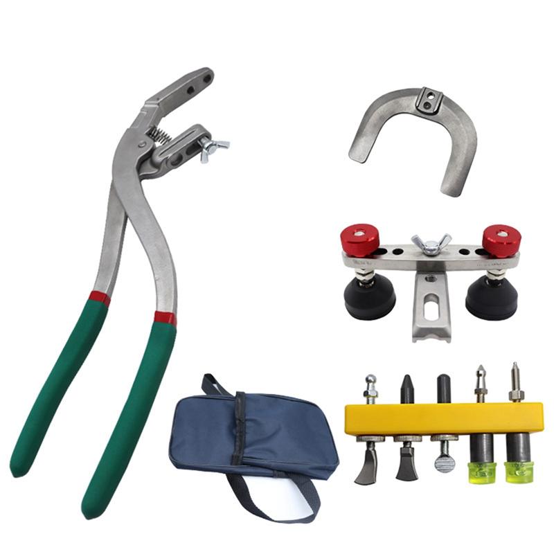 Metal Crimp Vise Portable Car Dent Repair Kit Body Dent Edge Crimp Pliers Anti-Slip Grip Repair Tool 25mm
