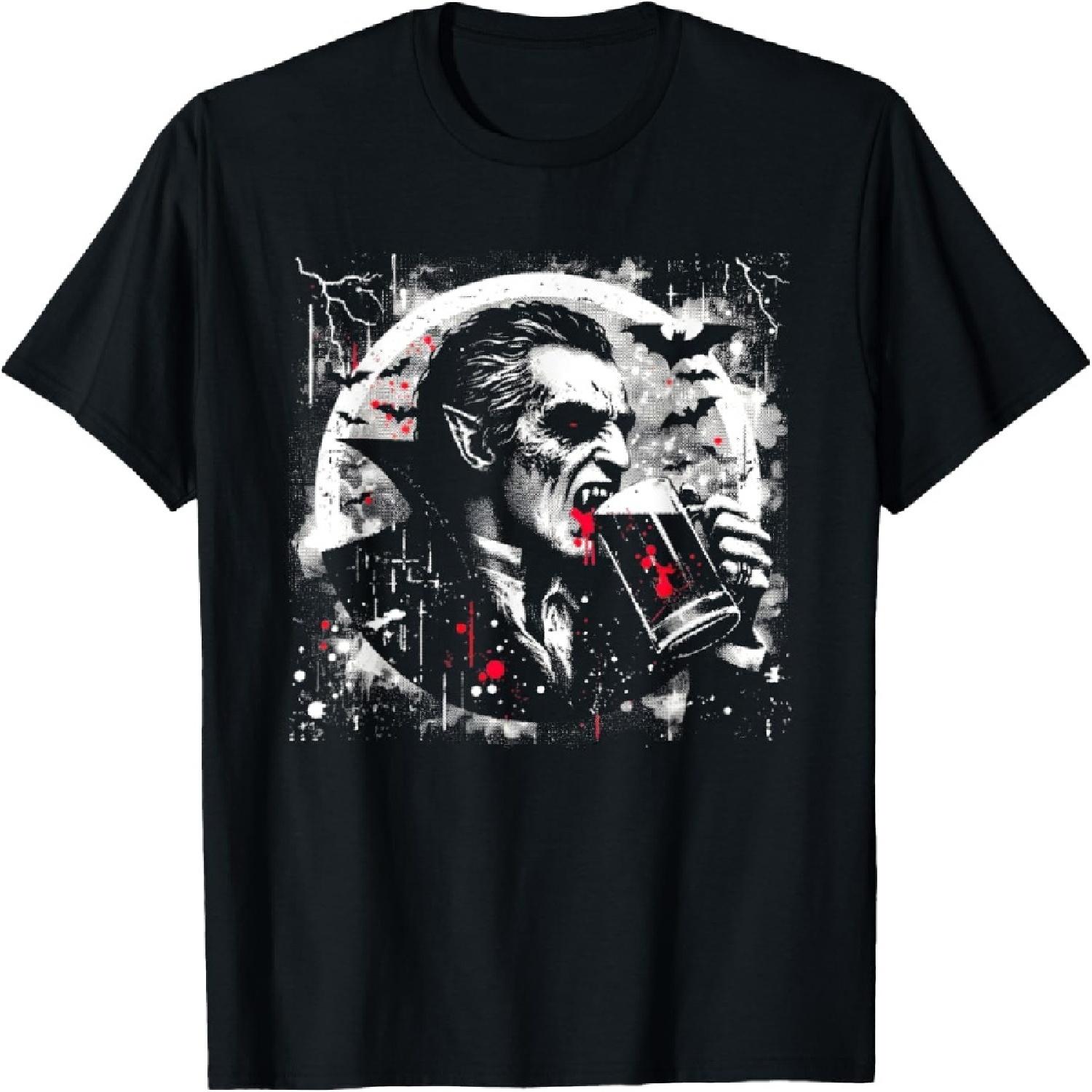 Vampire Beer Drinking - Creepy Dracula Beer Halloween Lover T-Shirt XXXXXL разноцветный