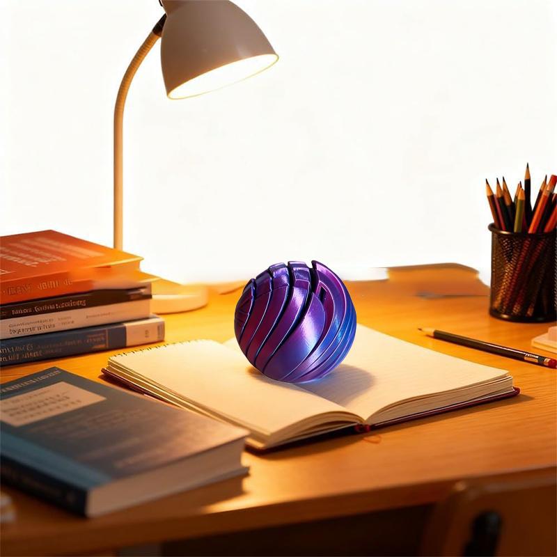 3D Printed Flow Ball Fidget Toy Spiral Stress Relief Sensory Toy for Kids Adults Anxiety Relief Christmas Birthday Party Gifts