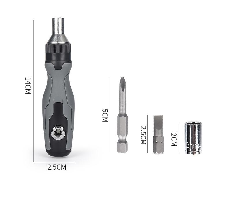 41-in-1 Thickened Canvas Tool Kit with Multi-functional Ratchet Screwdriver for Household Repair