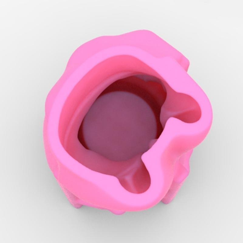 Geometric 3D Wreath Girl Gypsum Silicone Molds Storage Box Mold for Making Succulent Plant Pot Flower Pot Pen Holder