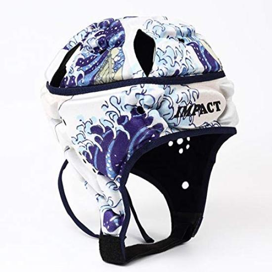 IMPACT Rugby Head Cap with Japanese Hokusai Design (Large)