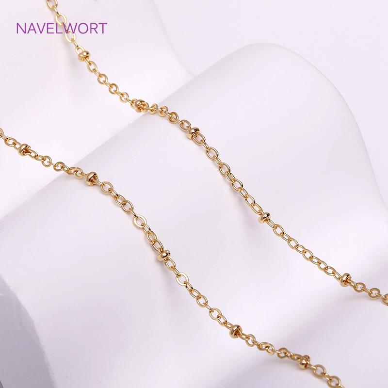 Wholesale Bulk Chain For Jewelry Making DIY Craft, Multi types Real Gold Plating Thin Chains For Making Jewelry