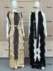 Miyaki Pleated Two-Piece Set: Elegant Plus-Size African Fashion with Color-Block Top and Pleated Pants
