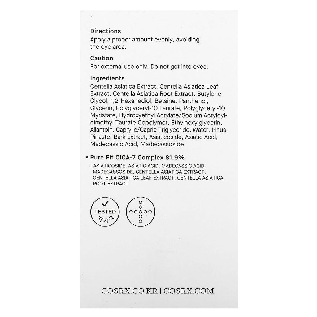 CosRx, Pure Fit, Cica Toner, 150ml (5.07fl oz)