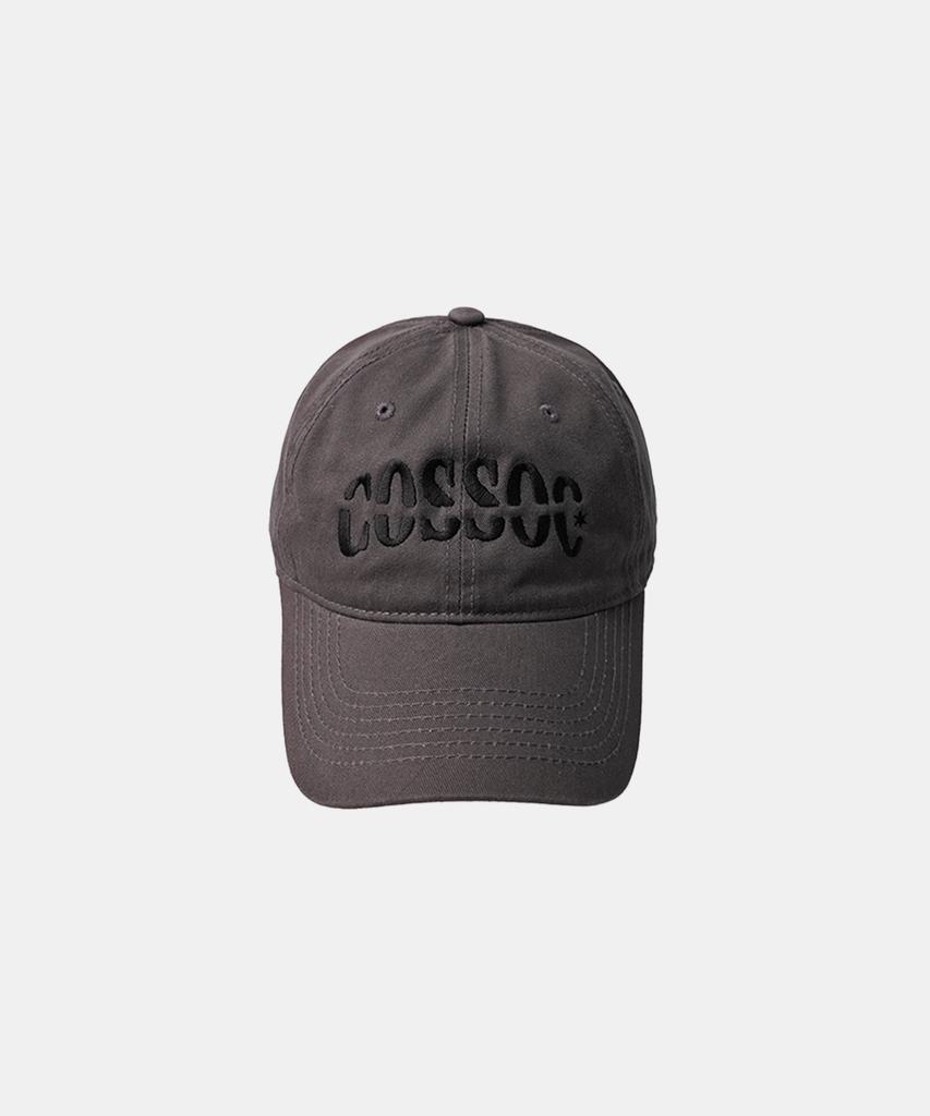 Koso Basic Text Logo Washed Ball Cap (Burgundy)