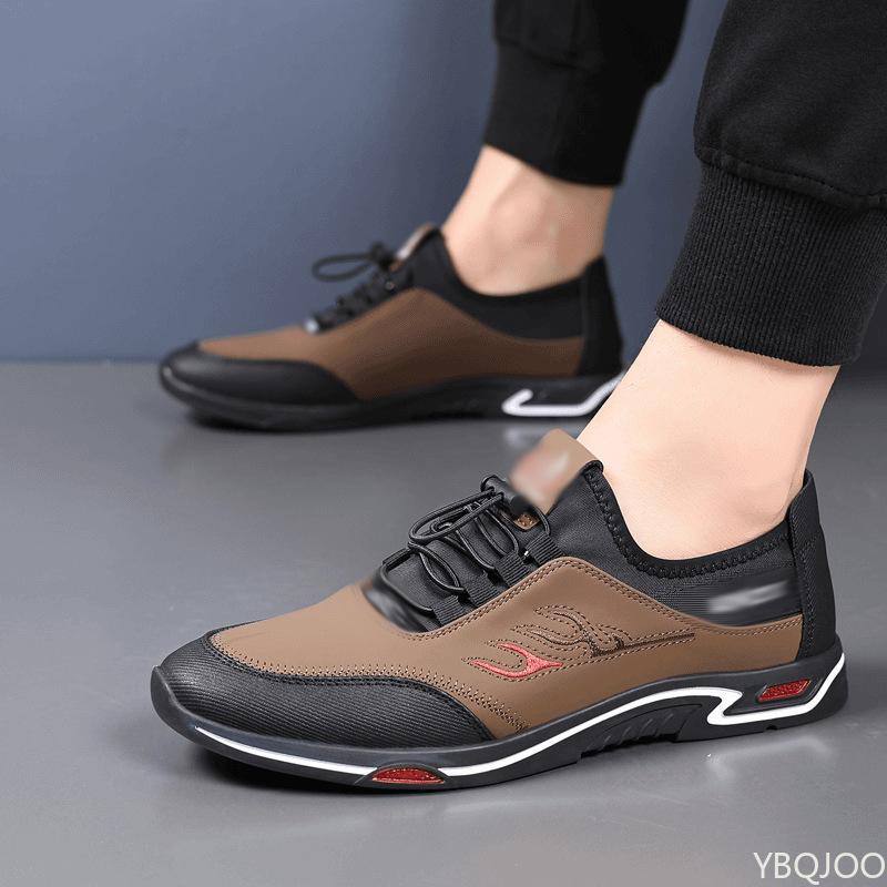 Men's Anti Slip Shoes Spring Classic Fashion Retro Daily Breathable Lightweight Outdoor Comfortable Soft Soled Casual Shoes