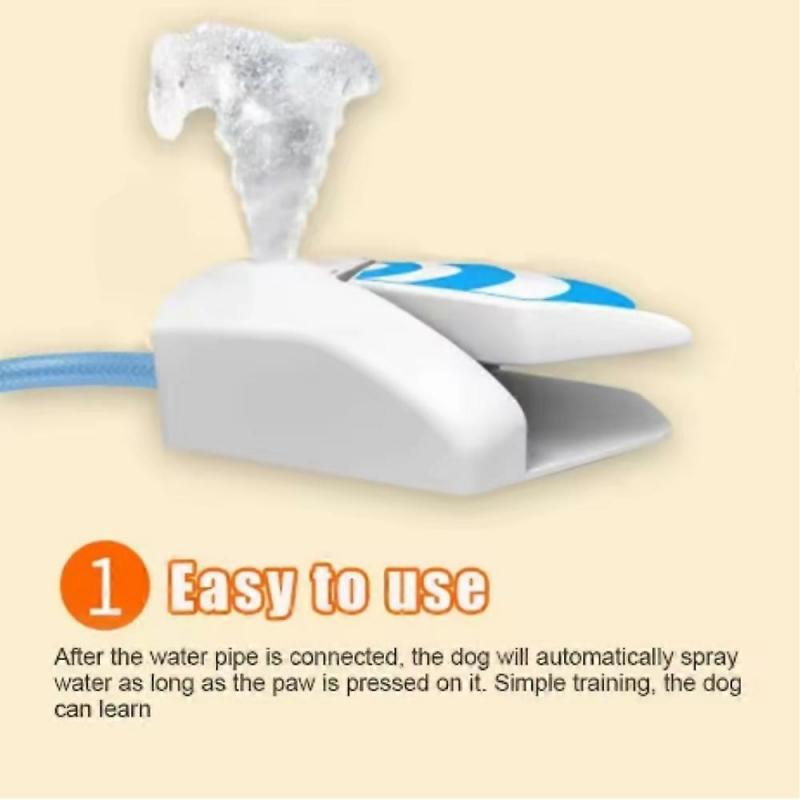 Easy Activated Dogs Water Fountain Toy | No-Electricity, Paw Press Design