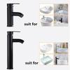 Single Hole Basin Faucets Cold/Hot Mixer Basin Tap Waterfall Modern Tap Countertop Washbasin Mixer Faucet Durable
