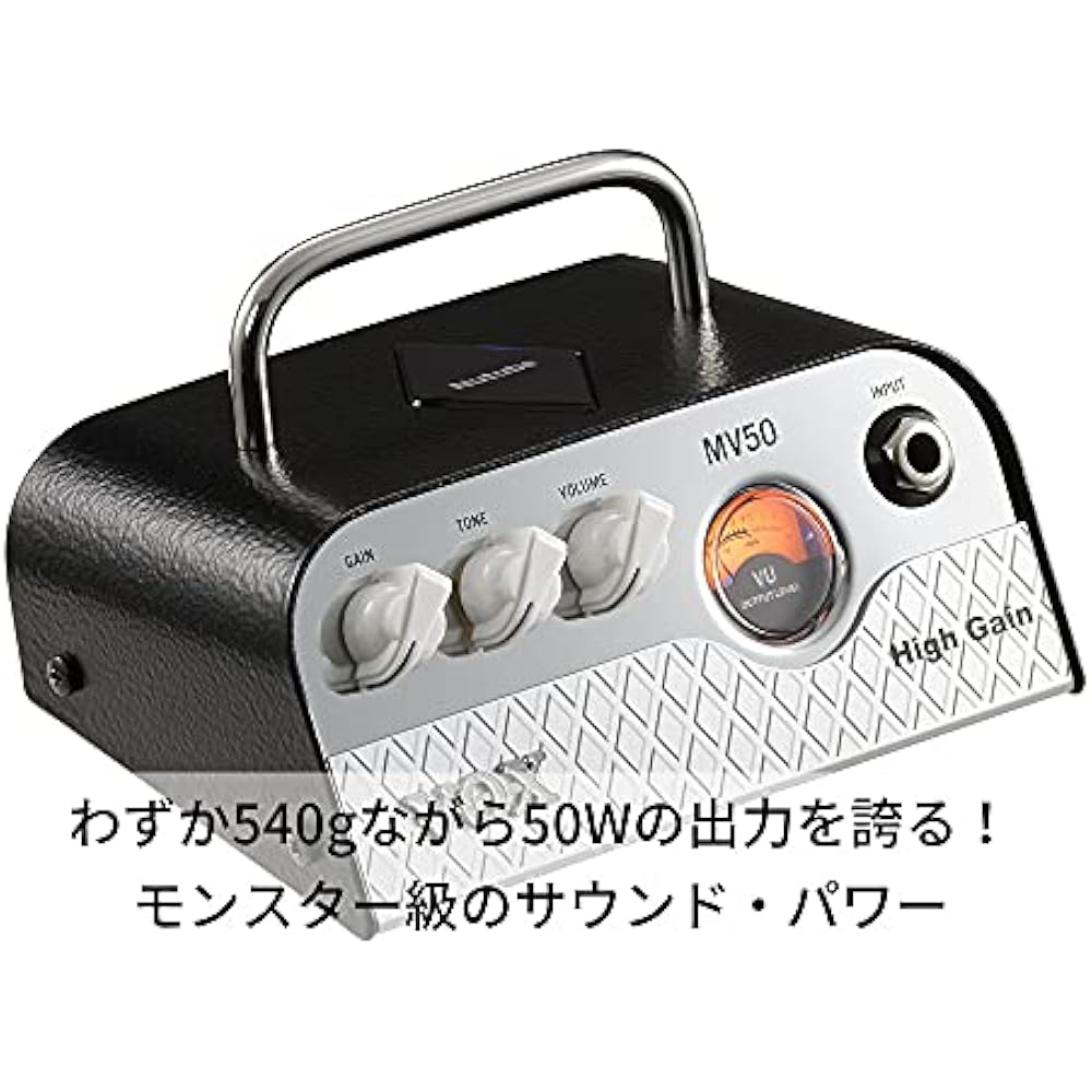 Vox Nutube Powered Ultra Small Head Amplifier for Guitars, MV50 High Gain, Surprisingly Lightweig...
