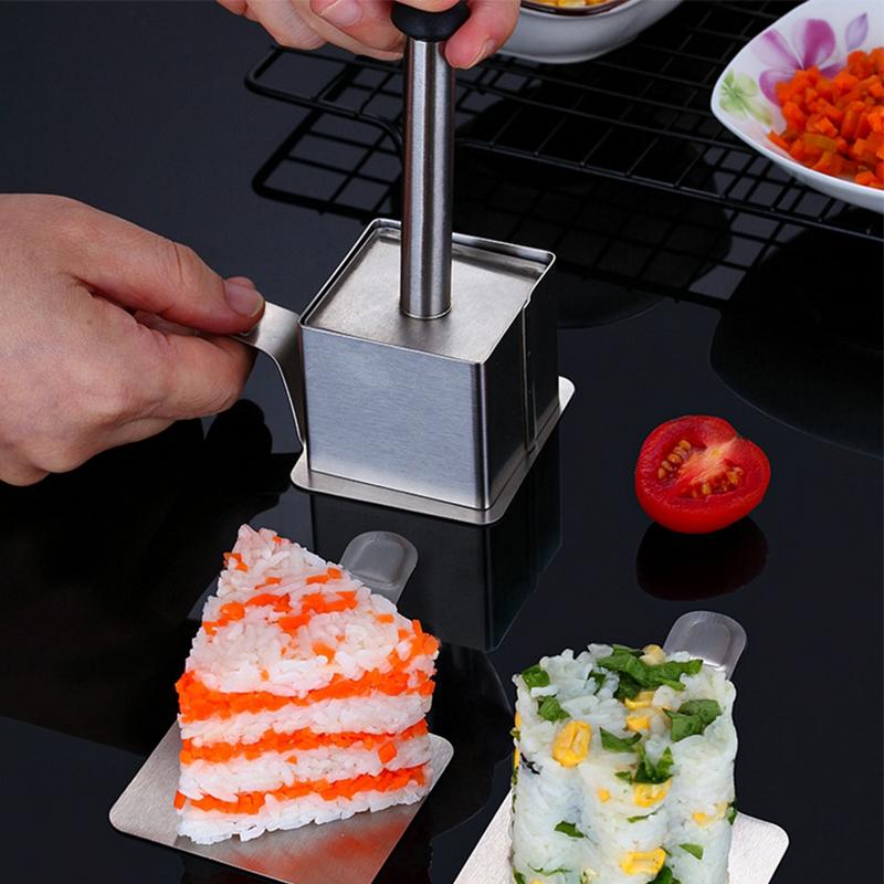Forma do ryżu ze stali nierdzewnej 304, gospodarstwa domowego, spożywcza, forma do sushi, forma DIY do jedzenia uzupełniającego dla dzieci, narzędzia do sushi