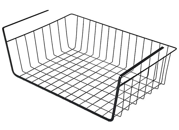 Under-Shelf Hanging Basket Organizer Metal Basket