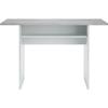 TAVOLO Folding Side Table / Console - Concrete Gray Melamine - L 120 X D 35/70 X H 75/77 Cm