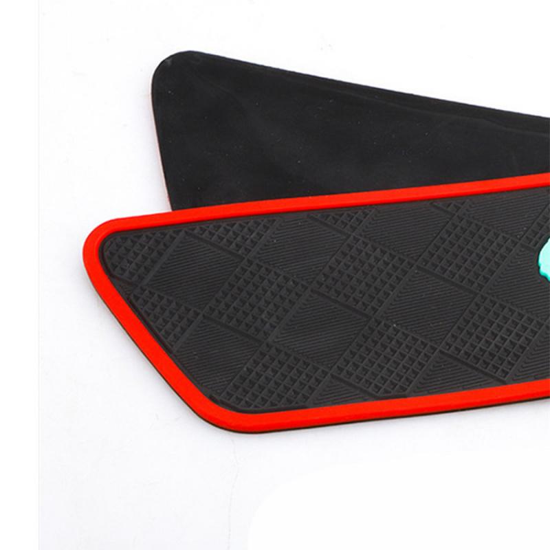 4Pcs Universal Rubber Car Door Scuff Sill Cover Panel Step Protector Bumper Corner Protector 1Pc Rubber Car Accessories Rear Guard Bumper Scratch Prot