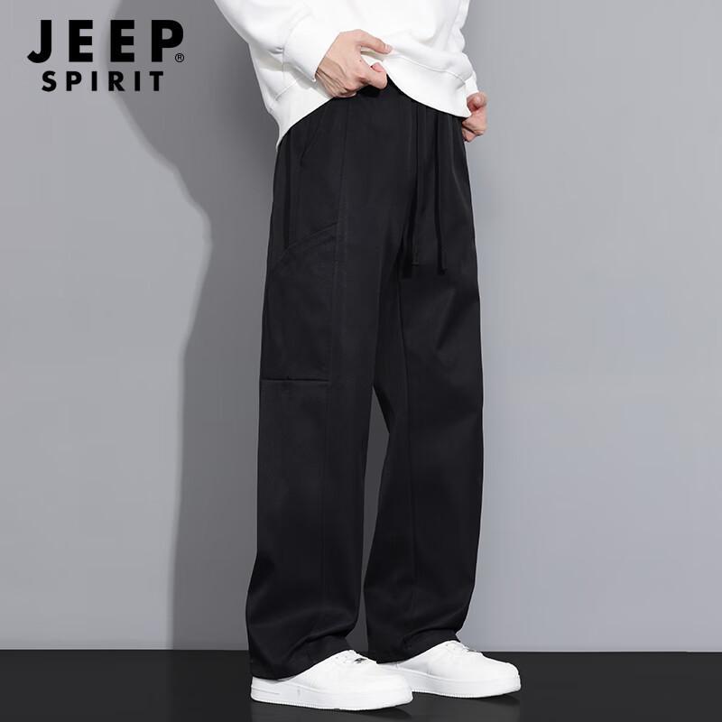 JEEP SPIRIT Men's Straight-Leg Loose Cargo Pants