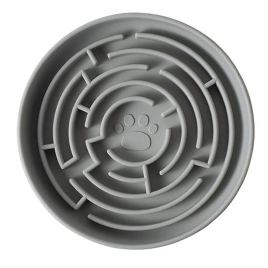 Slow Feeder Dog Bowl, Silicone Maze Slow Feeder Bowl, Prevents Choking, Suction Cup Non-Slip Dog Dish for Small to Large Dogs
