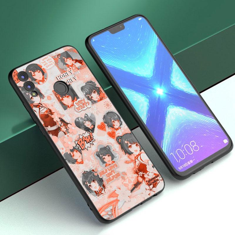 Genshin Impact Anime Case For Huawei Honor 10X Lite 7A 7S 8A 8S 8C 8X 9A 9C 10i 20i 30i 20S 20E 9X Pro 10 8 Lite Black Cover