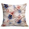 Spring and Summer 3D Floral Print Pillowcase Home Sofa Cushion Pillowcase