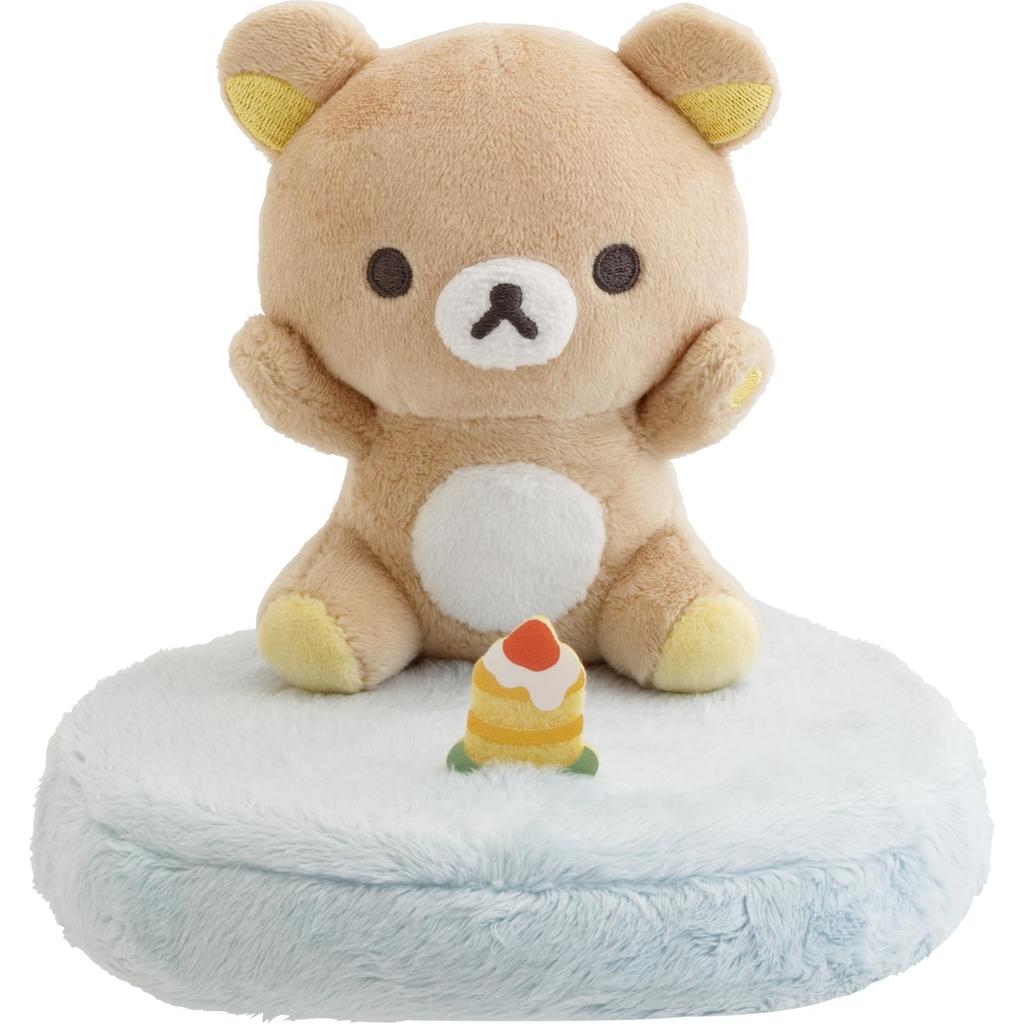 San-X Rilakkuma Smartphone Stand Plush Toy, MV32701, H130 X W150 X D150mm