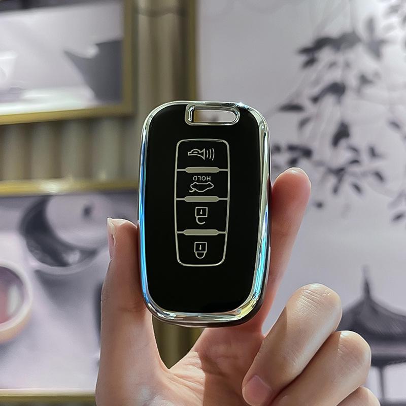 Hyundai 12th Gen Elantra/ix35 Key Cover - Drop-Proof, Full Protection & Stylish Sonata 8 Shell Buckle