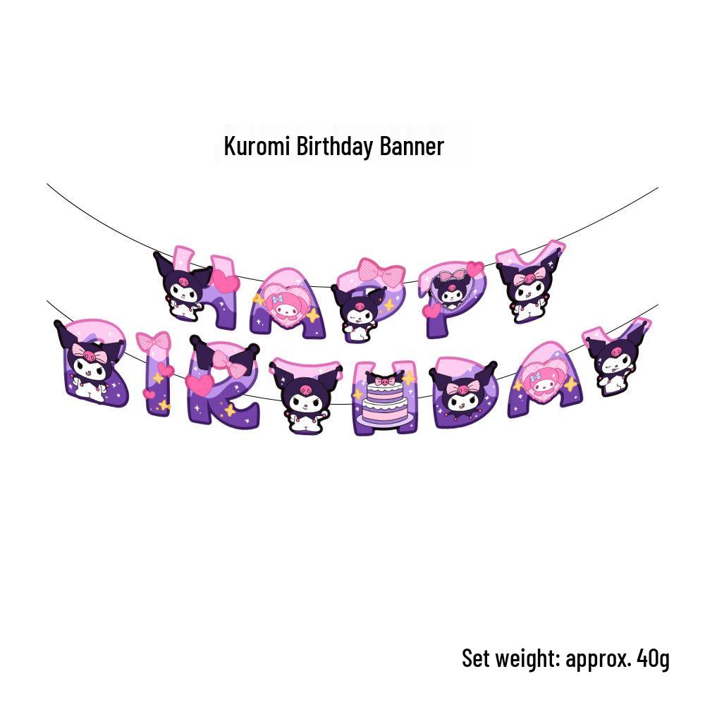 Birthday & Holiday Fishtail Bunting Banner for Parties