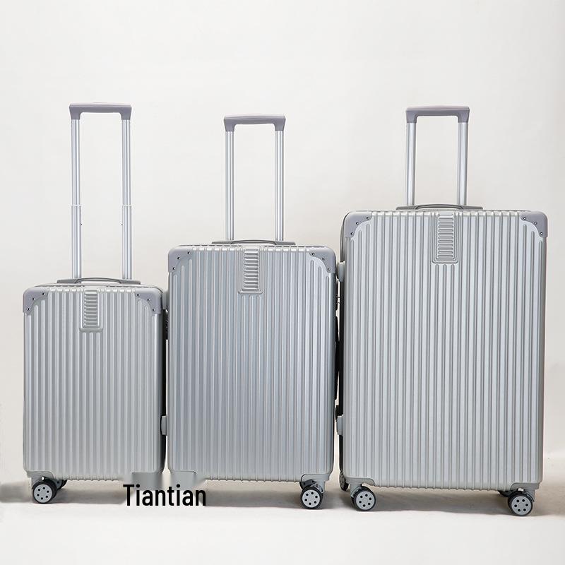 20" ABS Universal Wheel Zipper Suitcase with Combination Lock - 4-Piece Carry-on Set