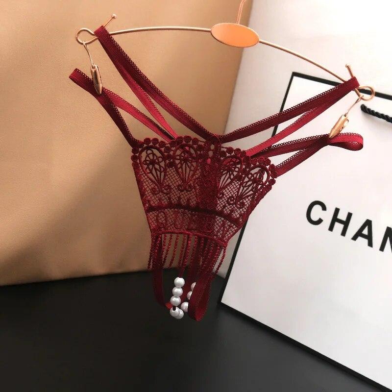 Frauen Sexy Tanga Transparent Aushöhlen Dessous Niedrige Taille Weibliche Spitze G-string Atmungsaktive Höschen Unterwäsche Slips Thongs