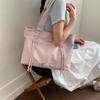 Abandoned Soil Style Portable Motorcycle Bag, New Trendy Korean Version, Retro Tote Bag, Women's High-end Large Capacity Armpit Bag